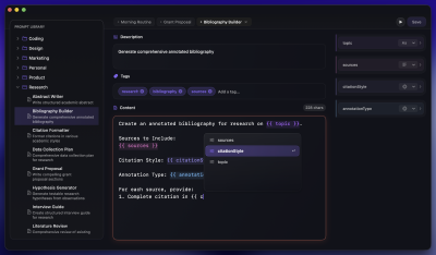 Autocomplete suggestions for placeholders